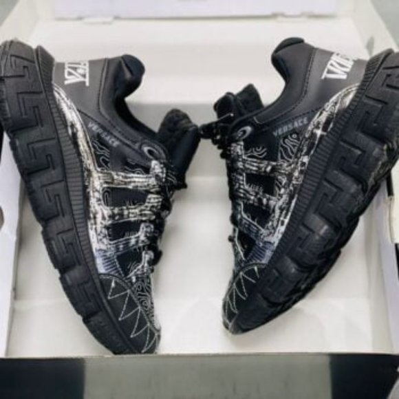 Versace Black Trigreca Sneakers main image 6